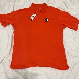 Men’s Large Orange Houston Astros Polo (NWT)